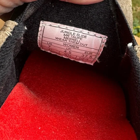 Merrell Women’s Taupe and Black Jungle slide Clogs - Picture 8 of 9